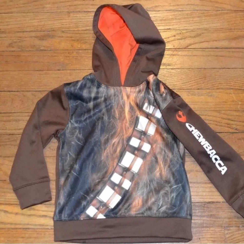 Star Wars Chewbacca Wookie Sweatshirt Hoodie Costume Style Pullover  5T